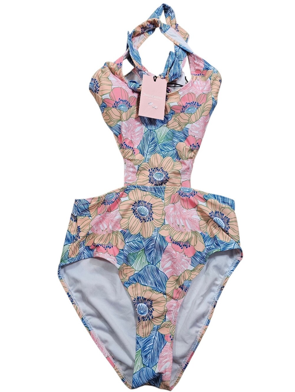 Juicy Couture Tropical Floral One Piece Swimsuit NWT